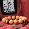 台灣德榕藏品｜尼泊爾正統鳳眼菩提手珠14mm｜黃虎眼隔珠