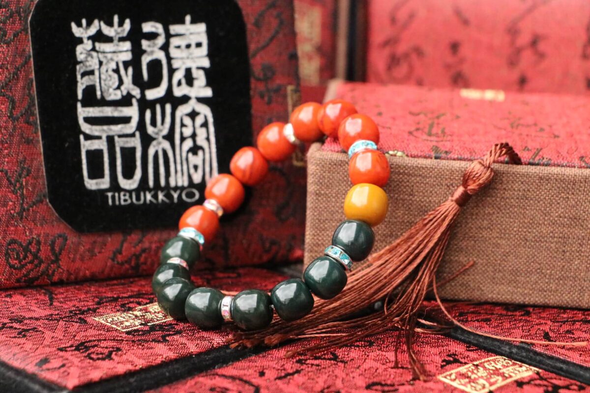 Taiwan Derong Collection｜Exquisite flame pattern south red agate hand beads 10x9mm bucket beads｜Alxa agate beads