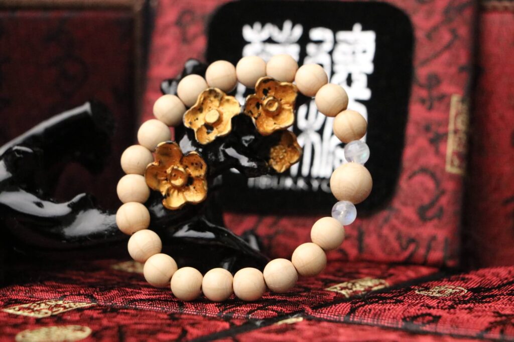 TIBUKKYO Taiwan Derong Collection｜New Seed Seiko Six Wooden Dragon Wood 8mm Round Beads｜Blue Sandstone Beads