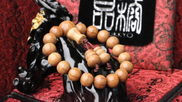 TIBUKKYO Taiwan Derong Collection｜Seiko old materials full of flowers six wooden hand beads 8mm round beads｜Gourd bottom