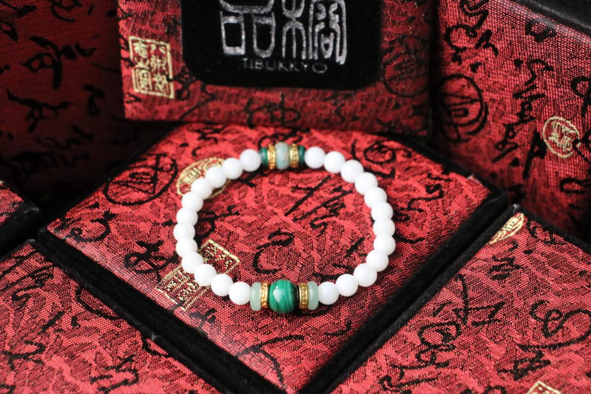 Taiwan Derong Collection｜Full Jade Tridacna Hand Beads 6mm Round Beads｜Malachite Beads