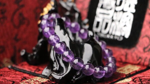 台灣德榕藏品｜原礦無染色紫水晶手珠10mm｜Amethyst