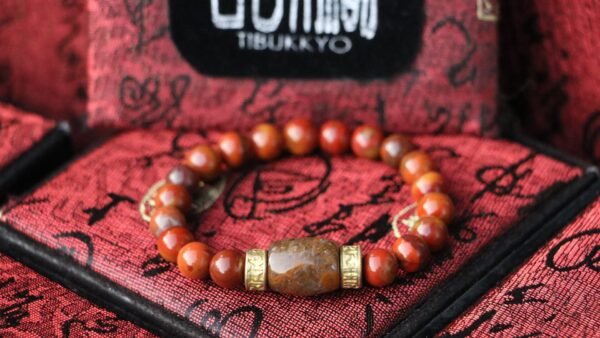 台灣德榕藏品｜原礦戰國紅瑪瑙手珠8mm圓珠｜戰國紅桶珠