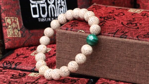 TIBUKKYO德榕藏品｜星月菩提手珠圓珠10mm｜原礦無染色孔雀石