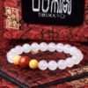 TIBUKKYO台灣德榕藏品｜原礦白瑪瑙手珠8mm圓珠｜瑪瑙手串｜白玉髓｜White Agate