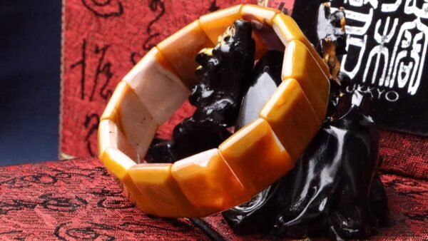 台灣德榕藏品｜原礦戰國紅瑪瑙手排 寬21.6mm X 厚7.2mm｜戰國紅手排