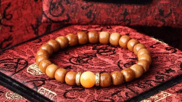 台灣德榕藏品｜精品庫克8x7mm桶珠｜庫克手串｜緬甸黃玉隔珠