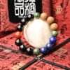 台灣德榕藏品｜原礦多寶手珠12mm｜黑曜石｜綠簾石｜南紅瑪瑙隔珠