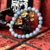 台灣德榕藏品｜精品原礦藍晶石手珠 8mm圓珠｜水青色