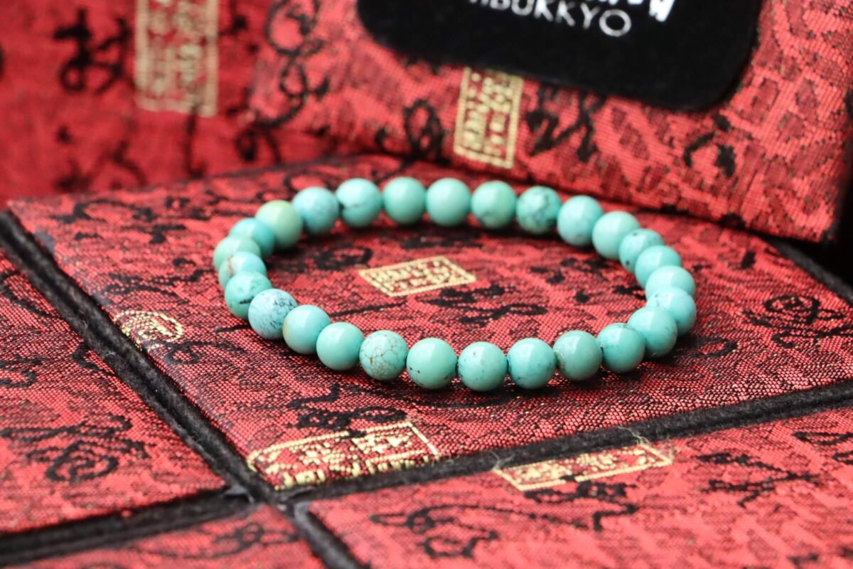 TIBUKKYO德榕藏品｜原礦天然綠松石手珠念珠 6mm圓珠