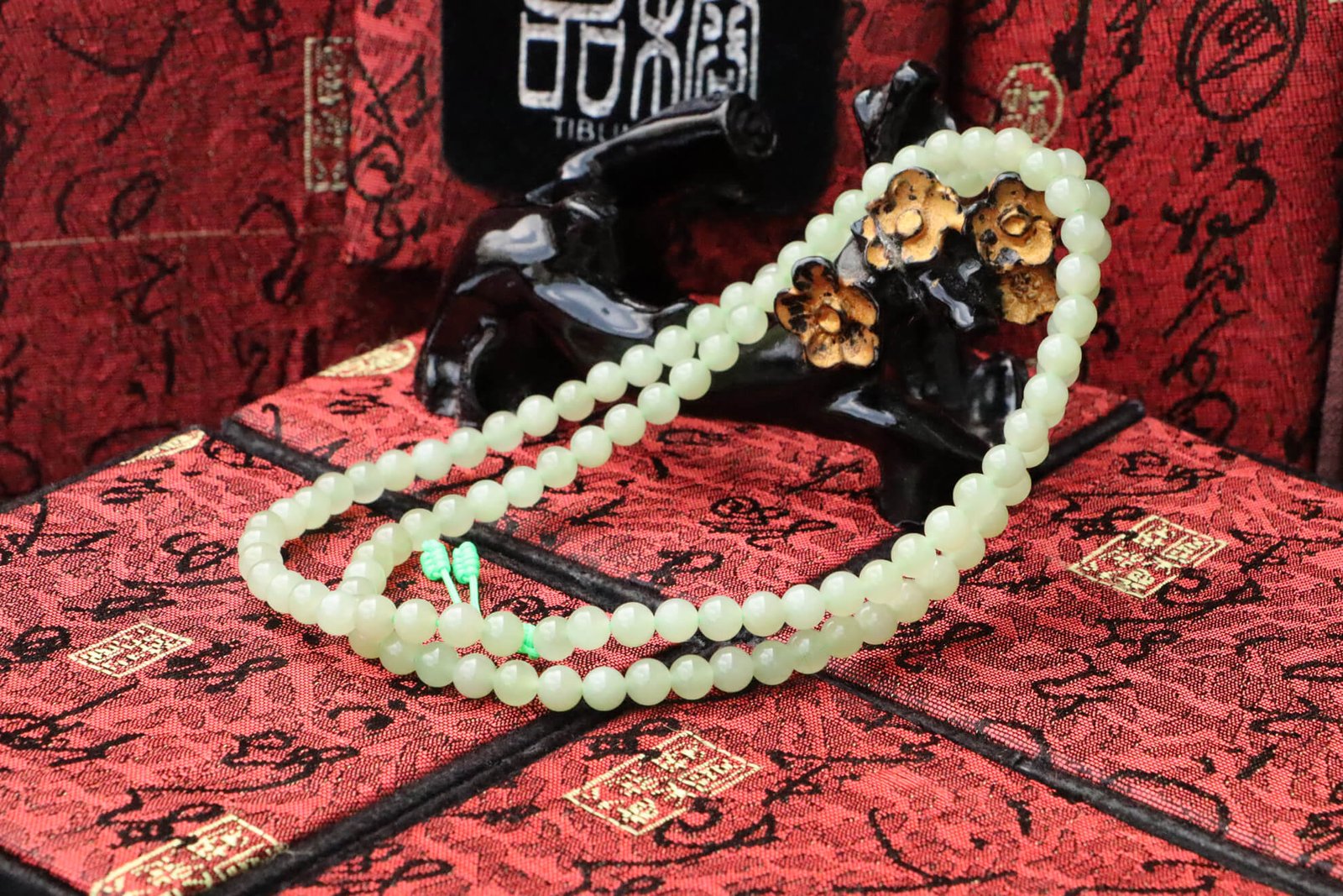 TIBUKKYO德榕藏品｜原礦天然和闐玉手珠 6mm圓珠 108顆｜和田玉青玉