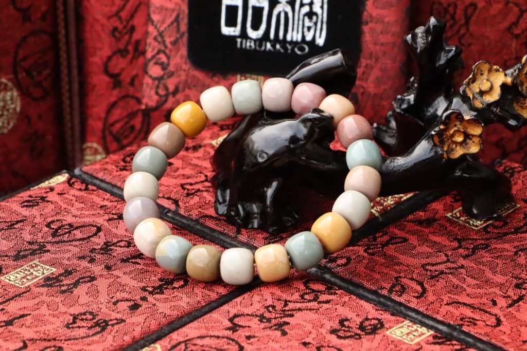 台灣德榕藏品｜原礦阿拉善瑪瑙手珠 11x10mm桶珠