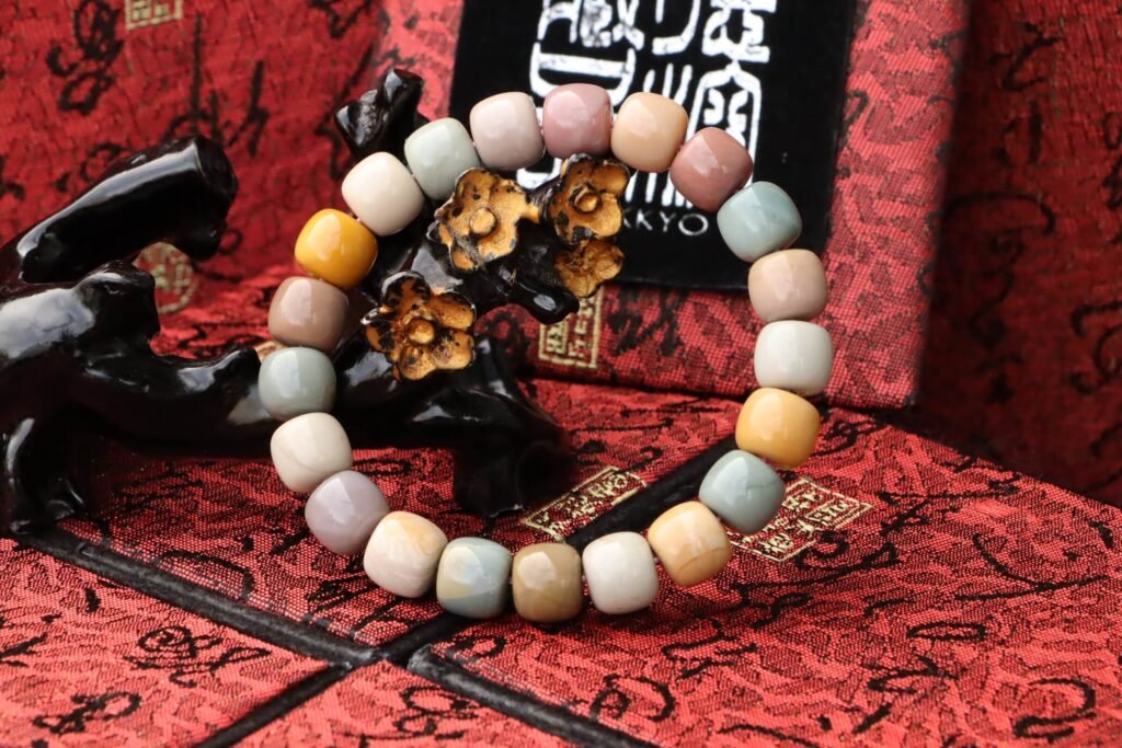 台灣德榕藏品｜原礦阿拉善瑪瑙手珠 11x10mm桶珠