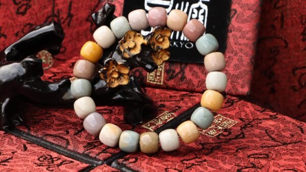 台灣德榕藏品｜原礦阿拉善瑪瑙手珠 11x10mm桶珠