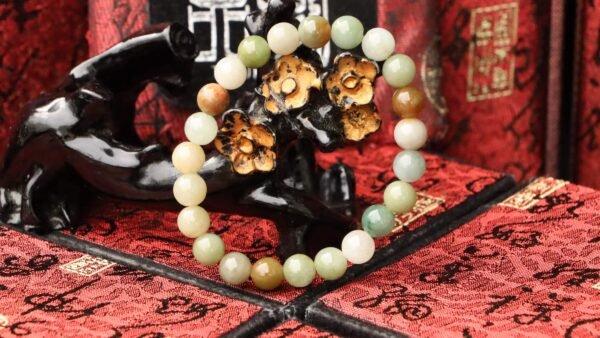 台灣德榕藏品｜天然多寶翡翠手珠 8mm圓珠 緬甸玉翡翠A貨