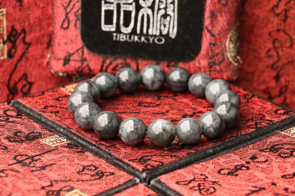 台灣德榕藏品｜天然烏雞種翡翠手珠 13mm圓珠 緬甸玉翡翠A貨